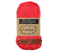 Scheepjes Catona 256 Cornelia Rose Premium Wolle 50g mercerisiertes Baumwollgarn für feine Häkelideen luftige Looks und stilvolle Wohnakzente mit mySearose Label