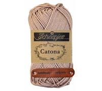 Scheepjes Catona 257 Antique Mauve Premium Wolle 50g mercerisiertes Baumwollgarn für feine Häkelideen luftige Looks und stilvolle Wohnakzente mit mySearose Label