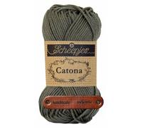 Scheepjes Catona 387 Dark Olive Premium Wolle 50g mercerisiertes Baumwollgarn für feine Häkelideen luftige Looks und stilvolle Wohnakzente mit mySearose Label