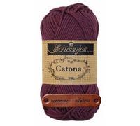 Scheepjes Catona 394 Shadow Purple Premium Wolle 50g mercerisiertes Baumwollgarn für feine Häkelideen luftige Looks und stilvolle Wohnakzente mit mySearose Label