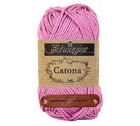 Scheepjes Catona 398 Colonial Rose Premium Wolle 50g mercerisiertes Baumwollgarn für feine Häkelideen luftige Looks und stilvolle Wohnakzente mit mySearose Label