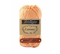 Scheepjes Catona 414 Vintage Peach Premium Wolle 50g mercerisiertes Baumwollgarn für feine Häkelideen luftige Looks und stilvolle Wohnakzente mit mySearose Label