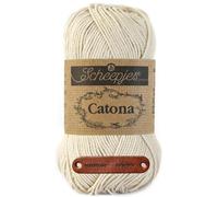 Scheepjes Catona 505 Linen Premium Wolle 50g mercerisiertes Baumwollgarn für feine Häkelideen luftige Looks und stilvolle Wohnakzente mit mySearose Label