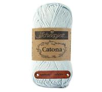 Scheepjes Catona 509 Baby Blue Premium Wolle 50g mercerisiertes Baumwollgarn für feine Häkelideen luftige Looks und stilvolle Wohnakzente mit mySearose Label
