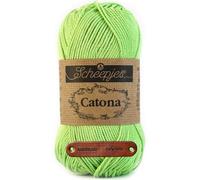 Scheepjes Catona 513 Apple Granny Premium Wolle 50g mercerisiertes Baumwollgarn für feine Häkelideen luftige Looks und stilvolle Wohnakzente mit mySearose Label