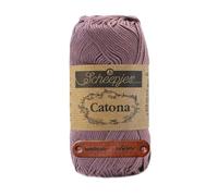 Scheepjes Catona 526 Ashes Premium Wolle 50g mercerisiertes Baumwollgarn für feine Häkelideen luftige Looks und stilvolle Wohnakzente mit mySearose Label