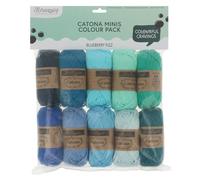 Scheepjes Catona Colour Pack 10x25g - Blueberry Fizz Baumwollgarn für kreative Projekte
