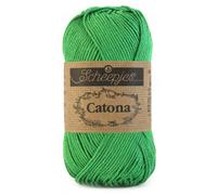 Scheepjes Catona mercerisiertes Baumwollgarn 50 g - Farbe 515 Smaragd, 1 x 50 g