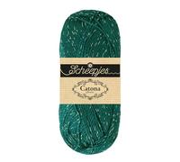 Scheepjes Catona Shine 1x50g - 401-S Dunkles Teal - Silber