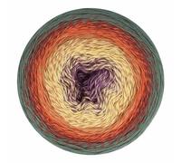Scheepjes Cotton Whirl 1x1000m - 708 Pumpkin Spice - Baumwollgarn in Grün, Braun und Lila