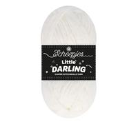 Scheepjes Little Darling 50g - 401 Ice Bear, Weißes Woll- und Häkelgarn