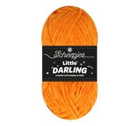Scheepjes Little Darling 50g - 403 Kürbis, weiches Garn für Strick- und Häkelprojekte