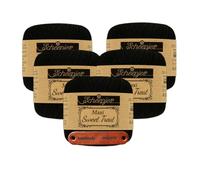 Scheepjes Maxi Sweet Treat 110 Black Premium Wolle 5 x 25g für filigrane Spitzen Häkelideen zarte Dekoprojekte und feine Handarbeiten mit mySearose Label