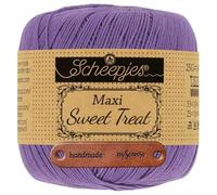 Scheepjes Maxi Sweet Treat 113 Delphinium Premium Wolle 25g für filigrane Spitzen Häkelideen zarte Dekoprojekte und feine Handarbeiten mit mySearose Label