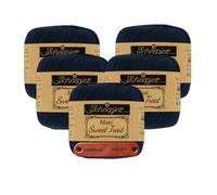 Scheepjes Maxi Sweet Treat 124 Ultramarine Premium Wolle 5 x 25g für filigrane Spitzen Häkelideen zarte Dekoprojekte und feine Handarbeiten mit mySearose Label