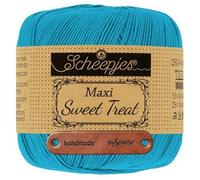 Scheepjes Maxi Sweet Treat 146 Vivid Blue Premium Wolle 25g für filigrane Spitzen Häkelideen zarte Dekoprojekte und feine Handarbeiten mit mySearose Label