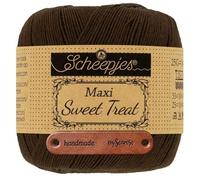 Scheepjes Maxi Sweet Treat 162 Black Coffee Premium Wolle 25g für filigrane Spitzen Häkelideen zarte Dekoprojekte und feine Handarbeiten mit mySearose Label