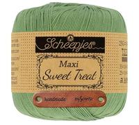 Scheepjes Maxi Sweet Treat 212 Sage Green Premium Wolle 25g für filigrane Spitzen Häkelideen zarte Dekoprojekte und feine Handarbeiten mit mySearose Label