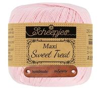 Scheepjes Maxi Sweet Treat 238 Powder Pink Premium Wolle 25g für filigrane Spitzen Häkelideen zarte Dekoprojekte und feine Handarbeiten mit mySearose Label