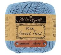 Scheepjes Maxi Sweet Treat 247 Bluebird Premium Wolle 25g für filigrane Spitzen Häkelideen zarte Dekoprojekte und feine Handarbeiten mit mySearose Label