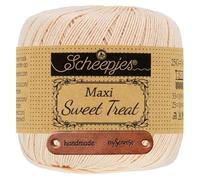 Scheepjes Maxi Sweet Treat 255 Shell Premium Wolle 25g für filigrane Spitzen Häkelideen zarte Dekoprojekte und feine Handarbeiten mit mySearose Label