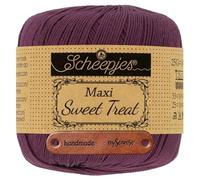 Scheepjes Maxi Sweet Treat 394 Shadow Purple Premium Wolle 25g für filigrane Spitzen Häkelideen zarte Dekoprojekte und feine Handarbeiten mit mySearose Label