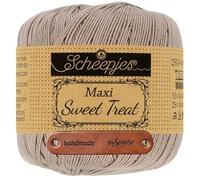 Scheepjes Maxi Sweet Treat 406 Soft Beige Premium Wolle 25g für filigrane Spitzen Häkelideen zarte Dekoprojekte und feine Handarbeiten mit mySearose Label