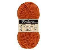 Scheepjes Merino Soft 1x50g - 619 Gauguin, Orange Strick- und Häkelgarn