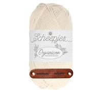 Scheepjes Organicon 200 Clouded Crystal Premium Wolle 50g vegan für empfindliche Haut und liebevolle Babyideen mit mySearose Label