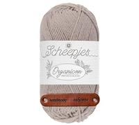 Scheepjes Organicon 201 Ashen Mink Premium Wolle 50g vegan für empfindliche Haut und liebevolle Babyideen mit mySearose Label