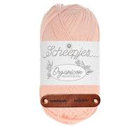 Scheepjes Organicon 208 Peach Fuzz Premium Wolle 50g vegan für empfindliche Haut und liebevolle Babyideen mit mySearose Label