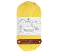 Scheepjes Organicon 211 Gentle Primrose Premium Wolle 50g vegan für empfindliche Haut und liebevolle Babyideen mit mySearose Label