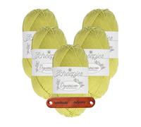 Scheepjes Organicon 213 Sapling Premium Wolle 5 x 50g vegan für empfindliche Haut und liebevolle Babyideen mit mySearose Label