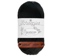 Scheepjes Organicon 218 Ebony Premium Wolle 50g vegan für empfindliche Haut und liebevolle Babyideen mit mySearose Label