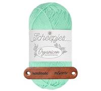 Scheepjes Organicon 229 Spearmint Premium Wolle 50g vegan für empfindliche Haut und liebevolle Babyideen mit mySearose Label