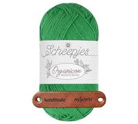 Scheepjes Organicon 232 Curled Fern Premium Wolle 50g vegan für empfindliche Haut und liebevolle Babyideen mit mySearose Label