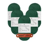 Scheepjes Organicon 235 Sleeping Forest Premium Wolle 5 x 50g vegan für empfindliche Haut und liebevolle Babyideen mit mySearose Label