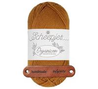 Scheepjes Organicon 236 Mellow Mustard Premium Wolle 50g vegan für empfindliche Haut und liebevolle Babyideen mit mySearose Label