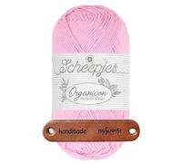 Scheepjes Organicon 249 Pink Petunia Premium Wolle 50g vegan für empfindliche Haut und liebevolle Babyideen mit mySearose Label