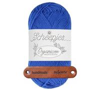 Scheepjes Organicon 252 Blue Orchid Premium Wolle 50g vegan für empfindliche Haut und liebevolle Babyideen mit mySearose Label