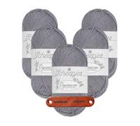 Scheepjes Organicon 262 Fossil Premium Wolle 5 x 50g vegan für empfindliche Haut und liebevolle Babyideen mit mySearose Label