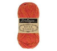 Scheepjes River Washed 1x50g - 944 Nile, Orange und Pinke Häkel- und Strickgarn