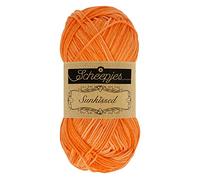 Scheepjes - Scheepjes 012 Strand Hütte Orange Sunkissed Garn - 10x50g