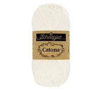Scheepjes - Scheepjes 105 Braut Weiße Catona Garn - 10x100g