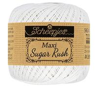Scheepjes - Scheepjes 106 Schnee Weiße Maxi Zucker Eilen Garn - 1x50g