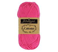Scheepjes - Scheepjes 114 Schockierend Rosa Catona Garn - 10x10g