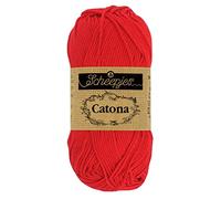 Scheepjes - Scheepjes 115 Heiß Rot Catona Garn - 20x25g