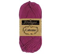 Scheepjes - Scheepjes 128 Tyrian Lila Catona Garn - 1x50g