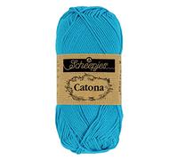 Scheepjes - Scheepjes 146 Lebendig Blau Catona Garn - 10x50g