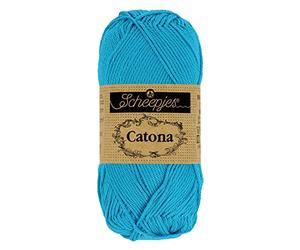 Scheepjes - Scheepjes 146 Lebendig Blau Catona Garn - 1x10g